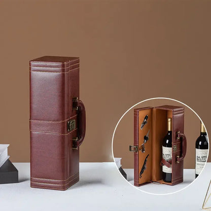 Luxe Weinkoffer - Stilvolle Aufbewahrung für Wein und Zubehör