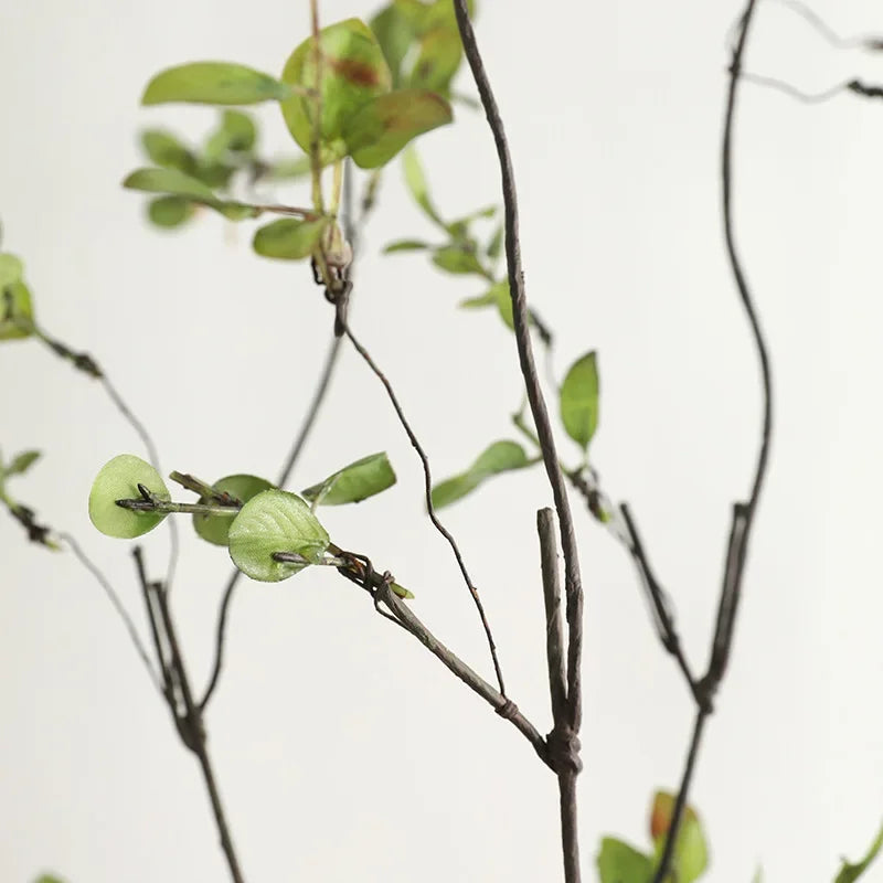 Frendorf | 110 cm Einzelherbstblattpflanzenstrauß – Künstliche Kunststoffblumen zur Bodendekoration, Hochzeit & verwelktes Rattanarrangement