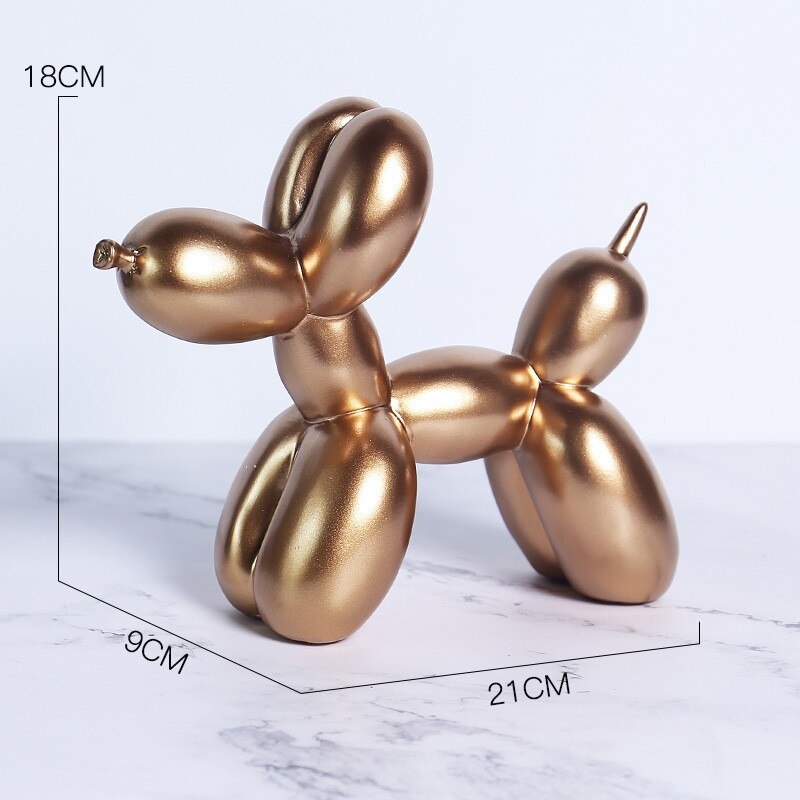 Wohnkultur Nordischen Stil Harz 21 cm Ballon Hund Wohnzimmer Veranda Dekoration Neue Home Dekorationen Kinder Geschenke Zimmer decor