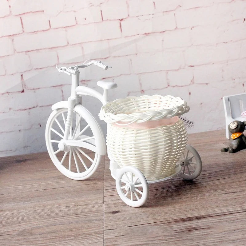 Frendorf | BlossomRide Dekoratives Fahrrad-Blumenkörbchen | Vintage Dreirad-Design | Perfekt für Hochzeitsdekorationen, Partys & Zuhause