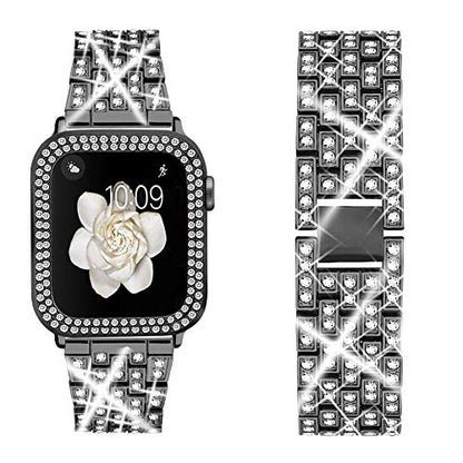 Frendorf | Diamantarmband und -etui für Frauen für Apple Watch