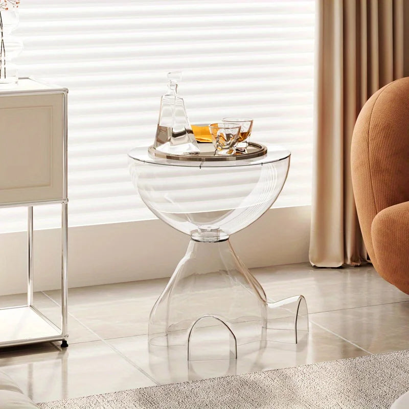 Frendorf | Europäischer Acryl-Transparenter Platzsparender Couchtisch
