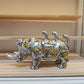 Frendorf | GearMorph Steampunk Tierfigur aus Harz | Industriestil Tischdeko | Mechanischer Drache, Elefant & Schnecke | Kunstvolle Deko für Zuhause