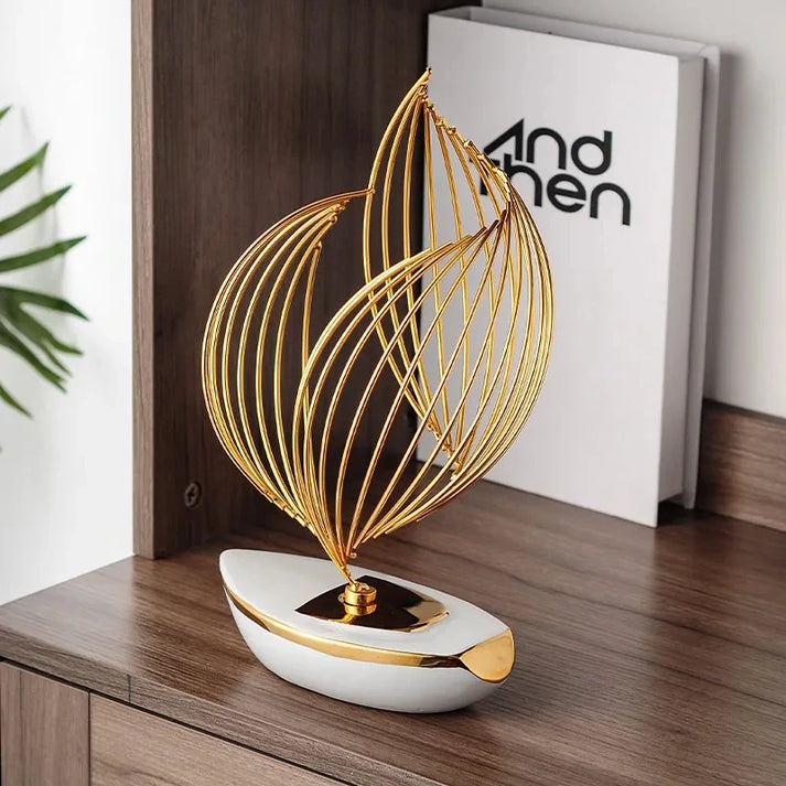 Frendorf | WindGlide elegante Segelskulptur für modernes Interieur