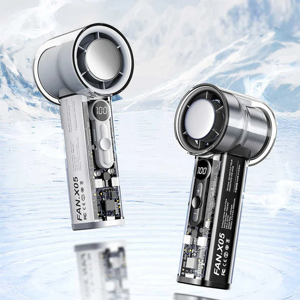 Frendorf | BreezeVibe | Mini USB Ventilator | Halbleiter-Kühlung | Stufenlose Windkontrolle | Kompakt & Mobil