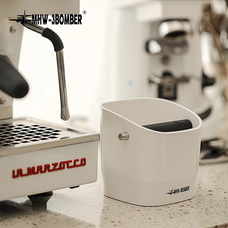 0,9–1,2 l Espresso-Schlagkasten, zerlegbare Schlagstange und rutschfeste Basis, quadratischer Kaffeesatz-Abfall, Barista-Desktop-Zubehör