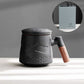 Keramische Teetasse mit Infuser und Deckel