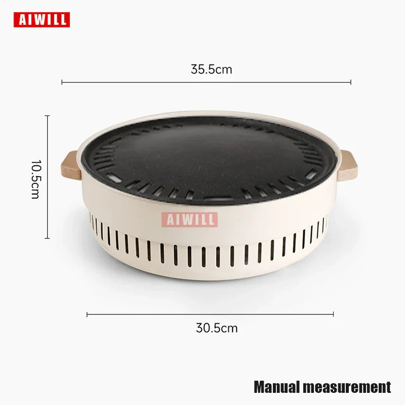 Frendorf | Balkona BBQ-Grill | Kompakt & Raucharm | Für Balkon & Camping | Mit Edelstahlrost