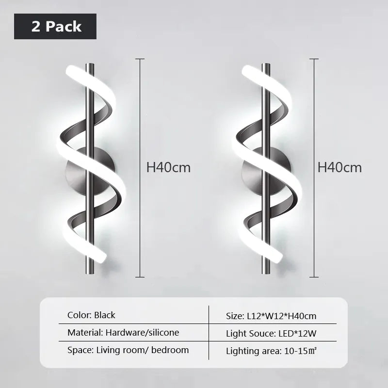 Minimalistische LED Wandleuchte Nordisches Schlafzimmer Nachttisch Sconce Schwarz Weiß Gold Dekorative Beleuchtung Wohnzimmer Flur Innenleuchten