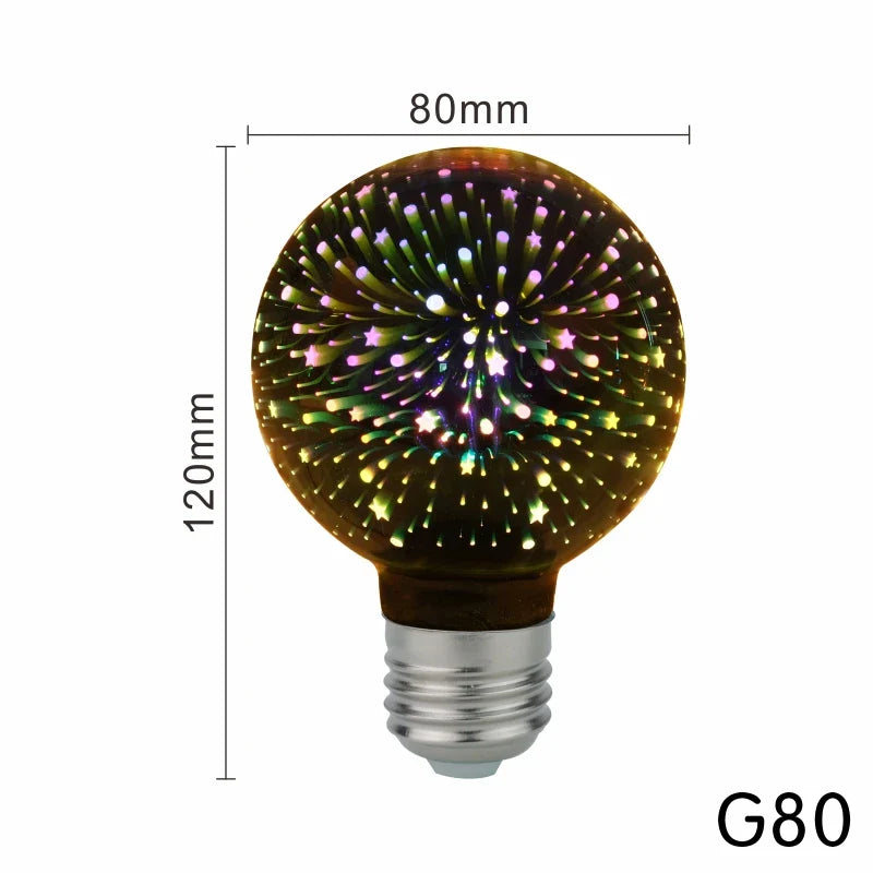 3D LED Feuerwerksbirne