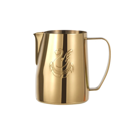 600ml Edelstahl-Kaffeekanne Milchaufschäumer Tasse Sahnebereiter Espresso Latte Art Werkzeug Eleganter Schwan