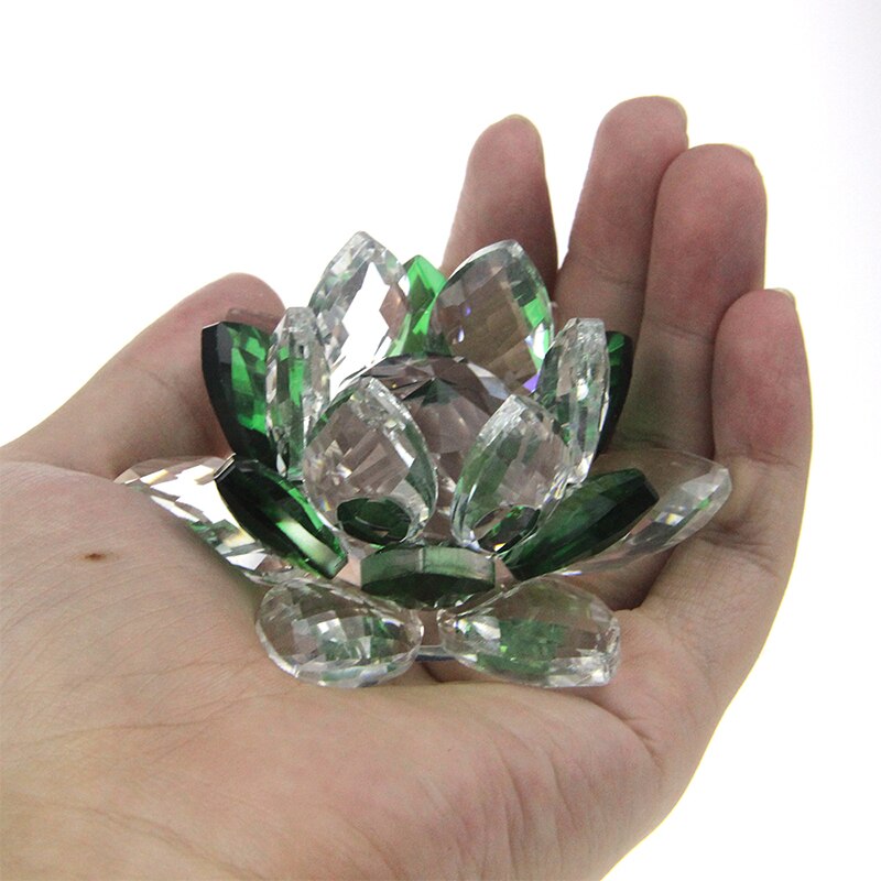Kristall Lotus Blume Handwerk Glas Briefbeschwerer Hause Dekoration Ornamente Figuren Hause Hochzeit Party Decor Geschenke Souvenir
