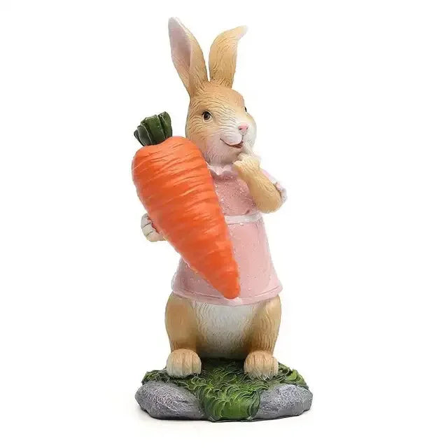 Osterdekoration DIY Strohkaninchen Exquisite Handgeschenke - Simulationskaninchen Wohn- und Gartenornamente für die Osterfeier