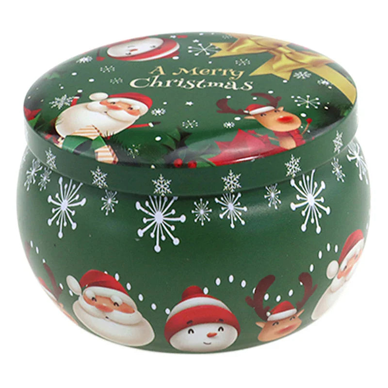 Tragbare Weihnachtsduft Sojawachskerze Dose Geschenkbox