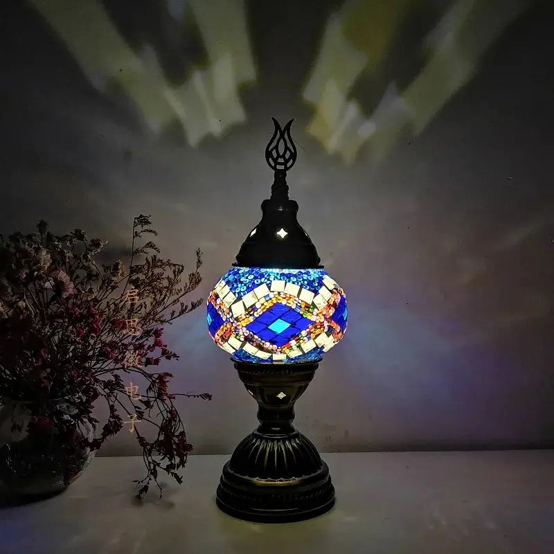 Frendorf | Sanftes Licht der Mosaik-Türkischen Lampe für eine warme Atmosphäre