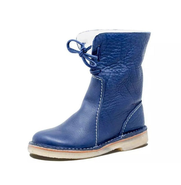 Frendorf | Wasserdichte Kalbsleder Stiefel mit Wollfutter