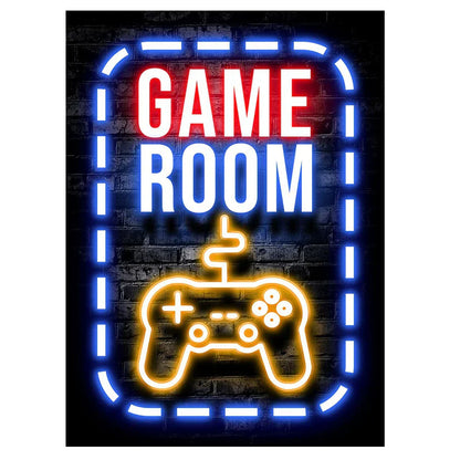 Frendorf | GameVibe Exquisite Gaming Art Poster Leinwanddruck | Hochwertige Wandkunst | Dekoration für Gamer & Spielzimmer