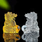 Chinesisches Tierkreis-Drache-Figuren Miniaturen Kristall Glas Dekoration Handwerk Glück Feng Shui Mythisches Tier Briefbeschwerer Wohnkultur