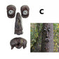 Augen der Natur: Baumgesicht Vogelfutterstation