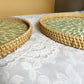Lotusblatt Rattan & Muschel Obstkorb Tablett