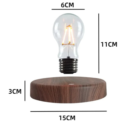 Frendorf | LumoFloat Schwebende LED Glühbirne | Magnetische Tischlampe | Modernes Design | Dekoratives Highlight