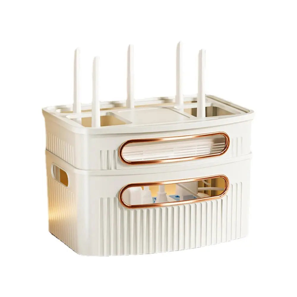 Frendorf | Staubdichtes dekoratives Router-Aufbewahrungskasten-Organizer