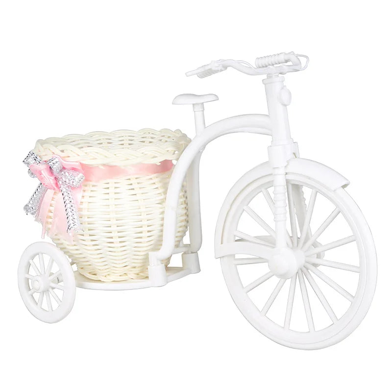 Frendorf | BlossomRide Dekoratives Fahrrad-Blumenkörbchen | Vintage Dreirad-Design | Perfekt für Hochzeitsdekorationen, Partys & Zuhause