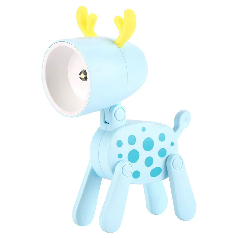 Frendorf | GlowBuddy Niedliche LED Nachtlampe | Mini Haustier Design | Hund, Reh & Dinosaurier | Klapp-Tischlampe für Kinderzimmer