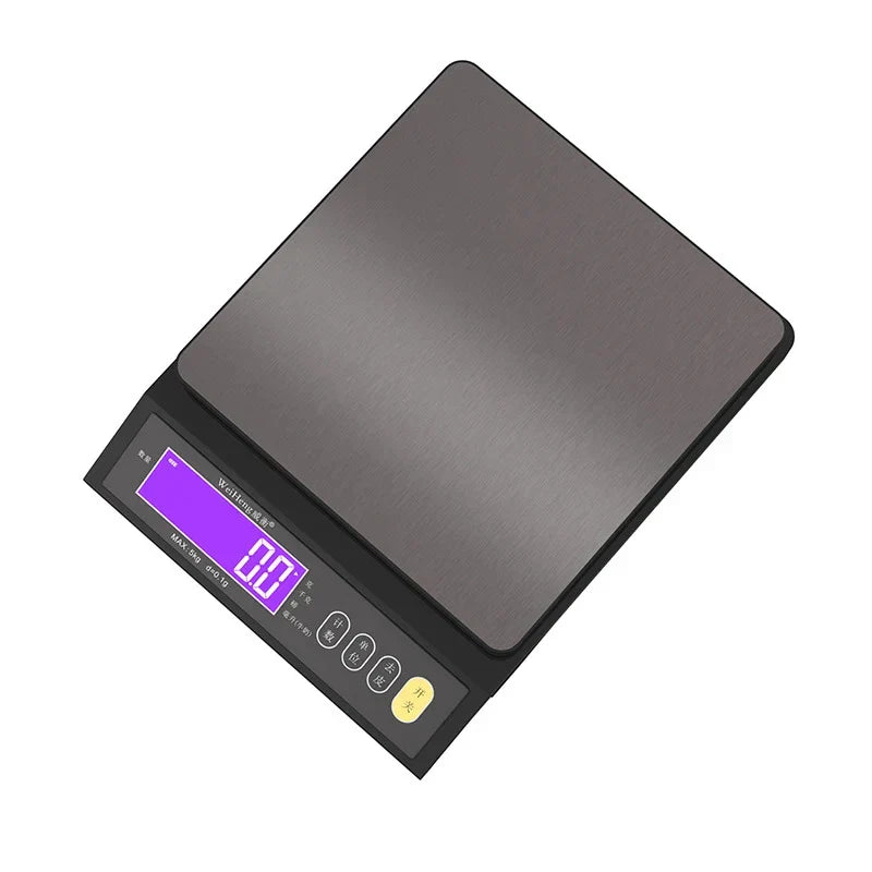 Frendorf | 5 kg/0,1 g und 10 kg/1 g digitale elektronische Küchenwaage, LCD-Display, voll wasserdichtes Edelstahl-Waagetool zum Backen