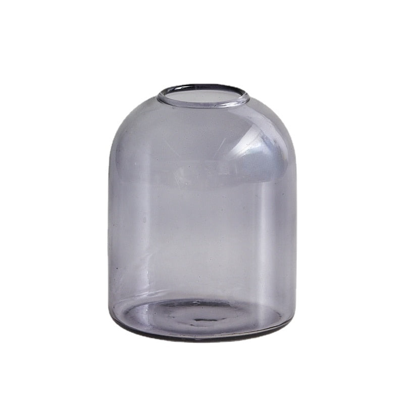 Farbenfroher Glas-Teelichthalter