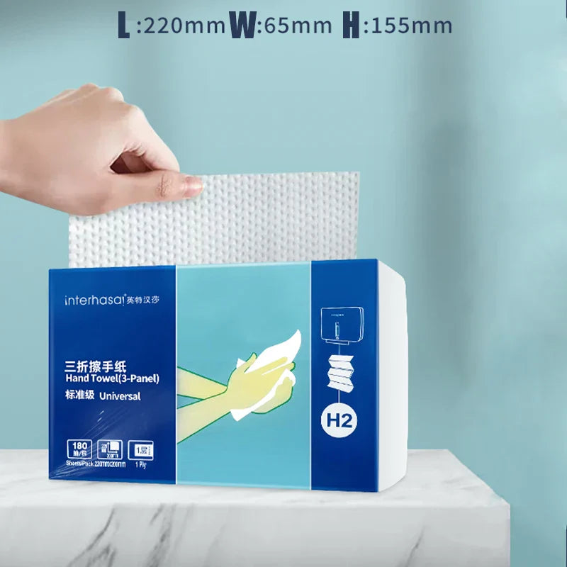 interhasa! Druckfreie Papierhandtuchspender: Wandmontierter Gewebehalter für Badezimmer-Toilette - Bequeme Papierhandtuchlagerung