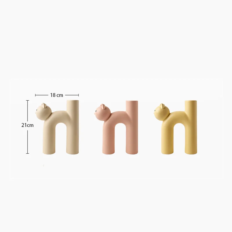 Frendorf | Mini Cat Elegante Minimalistische H-förmige Blumenvase