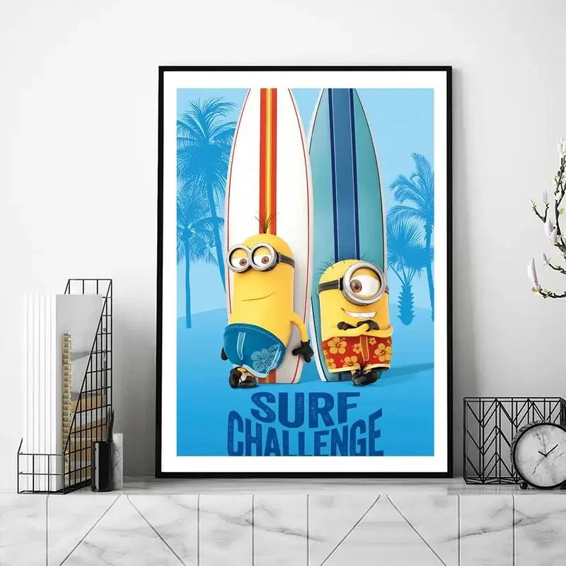 Süß-Cartoon-M-Miniones-Film POSTER Poster Drucke Wandbilder Wohnzimmer Wohnkultur Klein