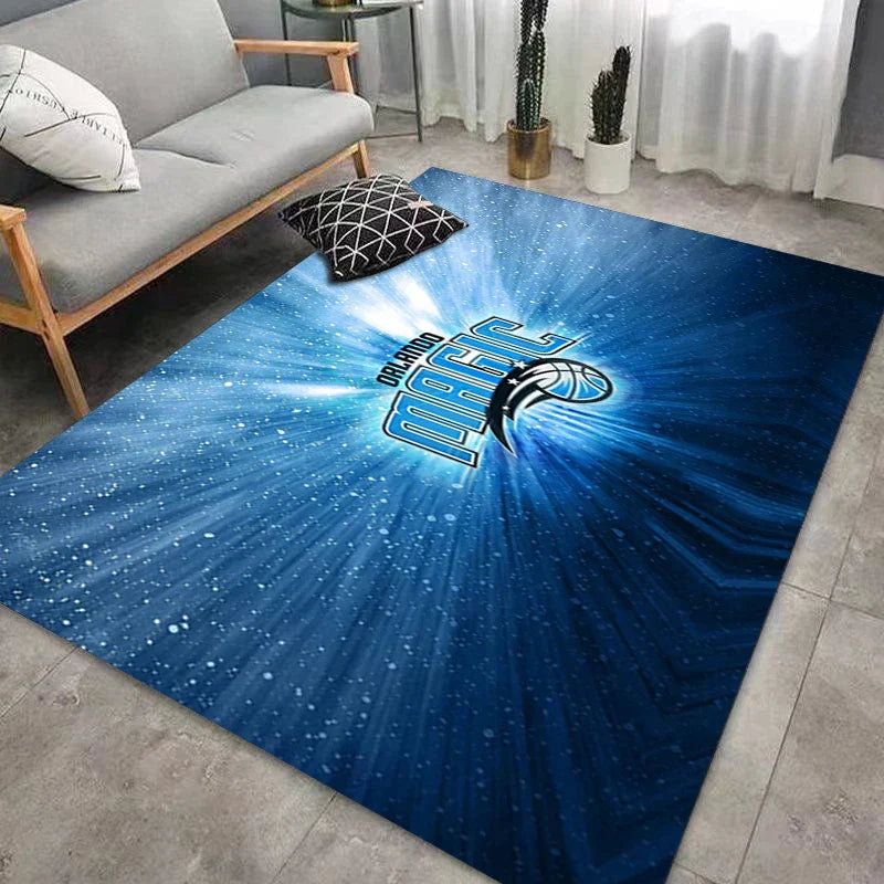Frendorf | CourtComfort Rutschfester Küchenläufer | Waschbare Basketball-NBA Fußmatte | Teppich für Bad, Wohnzimmer & Flur