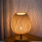 Rattanlampe - Stufenlos dimmbare Korblampe für Schlafzimmer- und Wohnzimmerdekoration