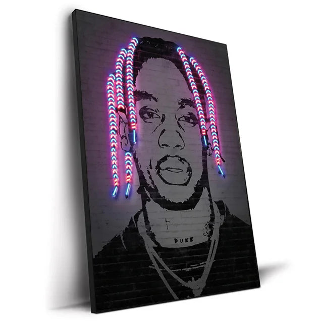 Hip Hop Sänger Abstrakte Wandkunst Gemälde