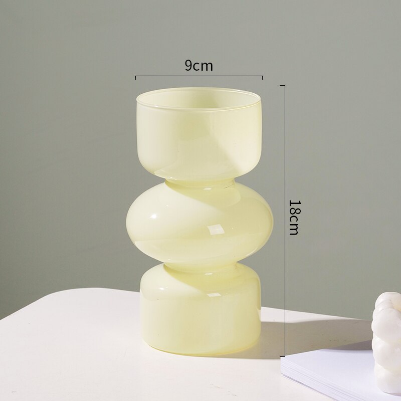 Glas Tier Vase - Mehrfarben