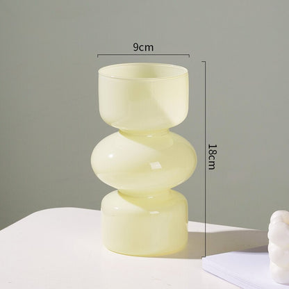 Glas Tier Vase - Mehrfarben