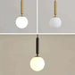 Mid-Century Modern Glas Ball Pendelleuchte
