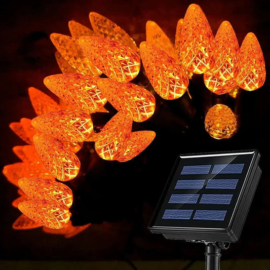 Frendorf | GlowLume Solarbetriebene C6 Lichterkette – Schaffen Sie Eine Magische Außendekoration