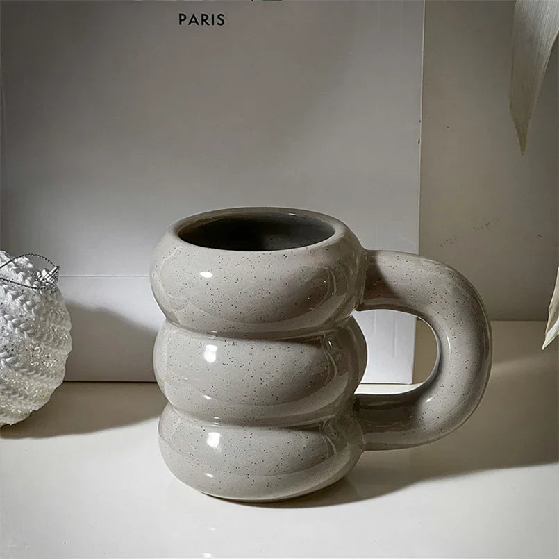 Prägung Donut Keramikbecher