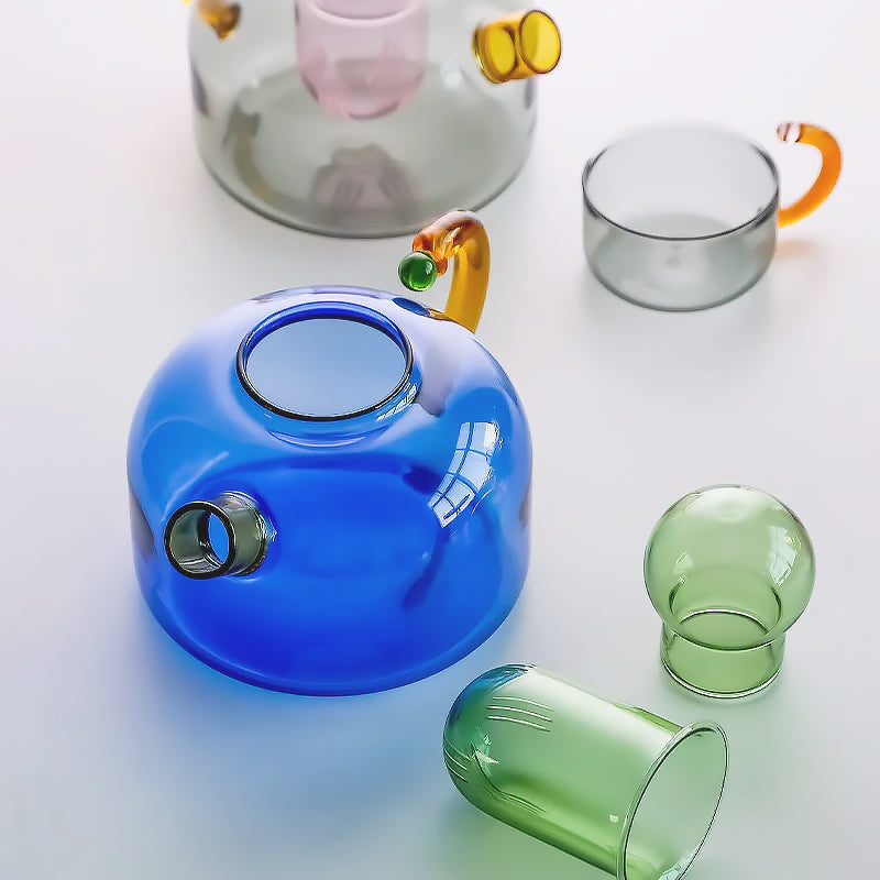 Buntes Glasgeschirr