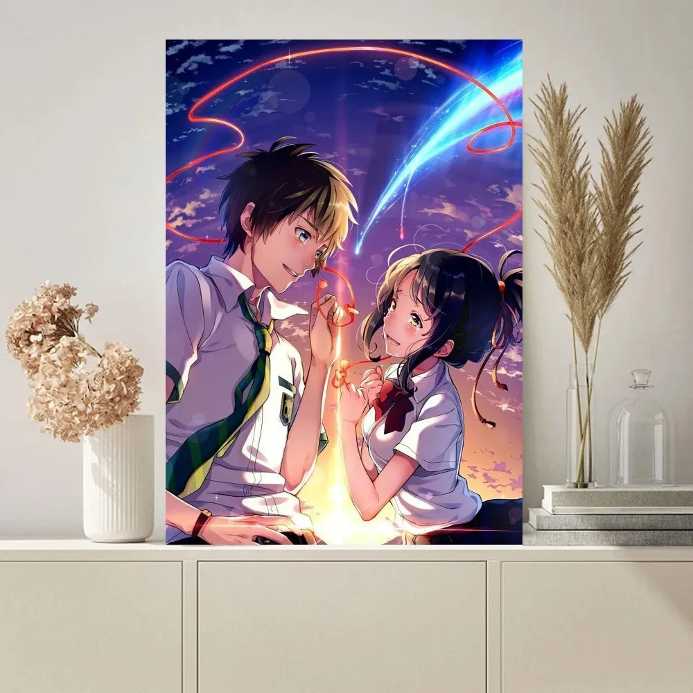 Anime Dein Name Poster Malereien an der Wand Bild für Wohnzimmer Innenraum Malerei Raumdekoration