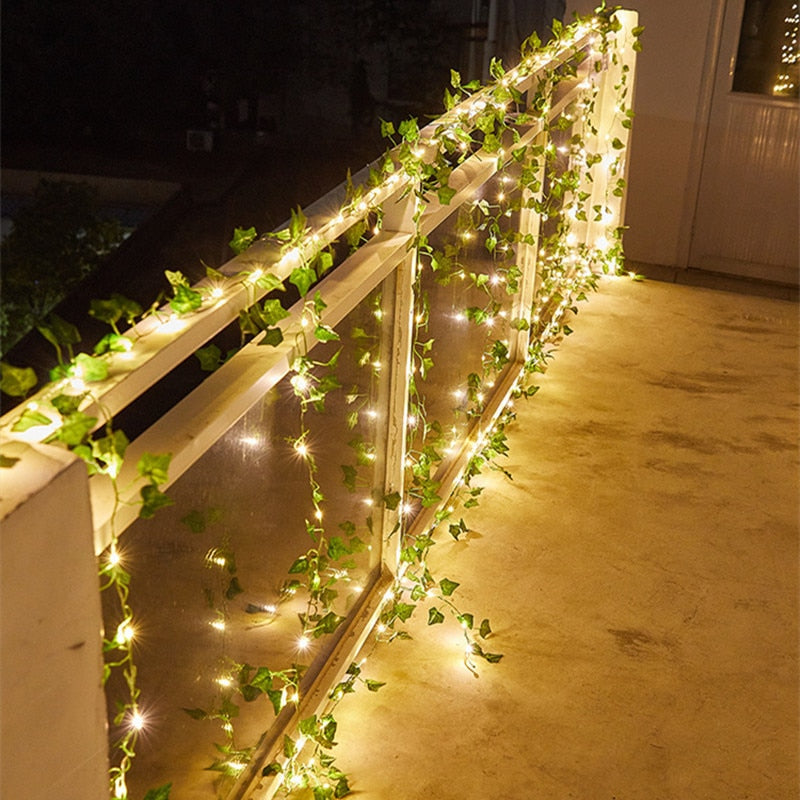 Gartenreben-LED-Lichterkette