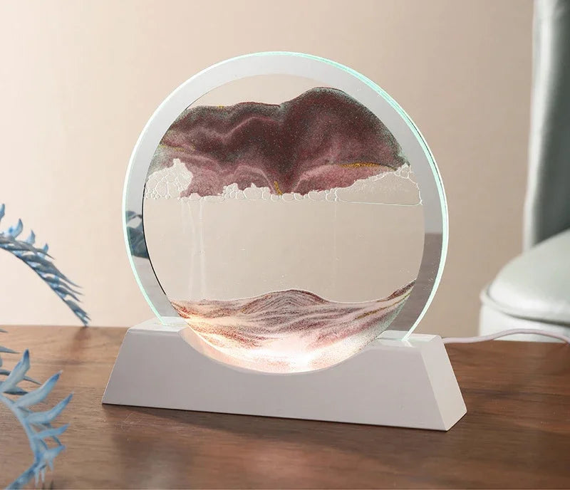 Bewegende Sand Tischlampe