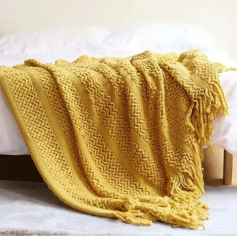 Sofa Wurfdecke mit Quasten Nap