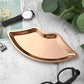 Edelstahl Lippenförmiger Schmucktablett Ring Uhr Halskette Armband Anzeige Tablett Kosmetik Organizer Desktop Ornament Neu