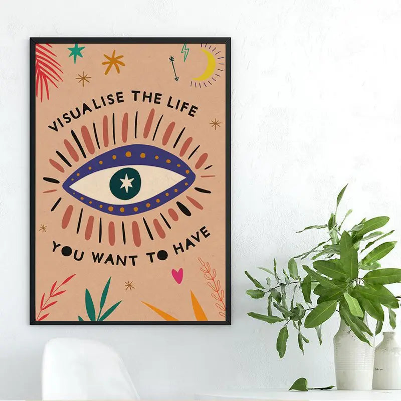 Frendorf | Abstract Eye Quotes Leinwandkunst