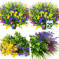 Frendorf | 20 Bündel UV-beständige Outdoor-Kunstblumen – Künstliche Plastikblumen für Zuhause, Garten und Hochzeitsdekoration