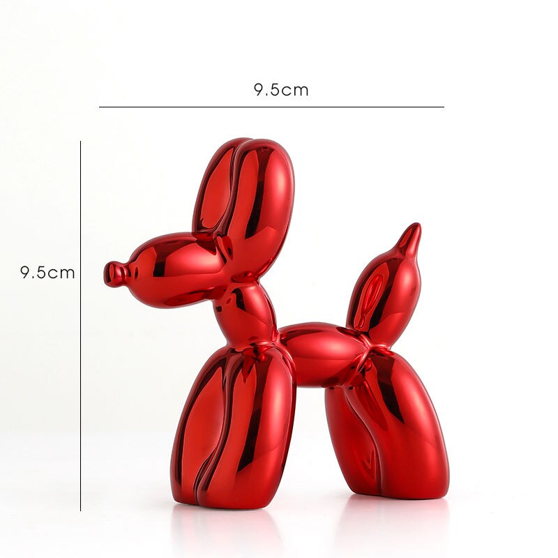Ballonhund Skulptur, Ballon Kunst Statue, Mini Sammlerstück Figur, Wohnkultur, Harzfigur, Schreibtischaccessoires, Zimmerdekoration